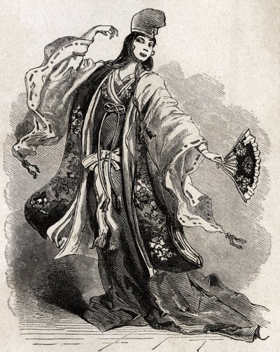 Una bailarina en la corte de Kamakura, una ciudad que el shogun Minamoto no Yorimoto (1147-1199) eligió como su capital en un momento en que su poder político superaba al del Mikado (el Emperador de Japón), creando un nuevo centro político, económico y art de Unknown artist