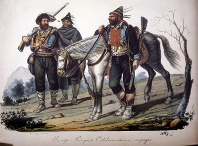 Una banda de ladrones de Calabria (Italia). de Unknown artist