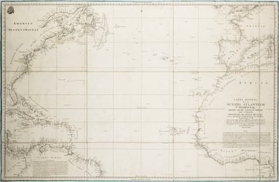 Carta general del Océano Atlántico al norte del Ecuador de Unknown artist