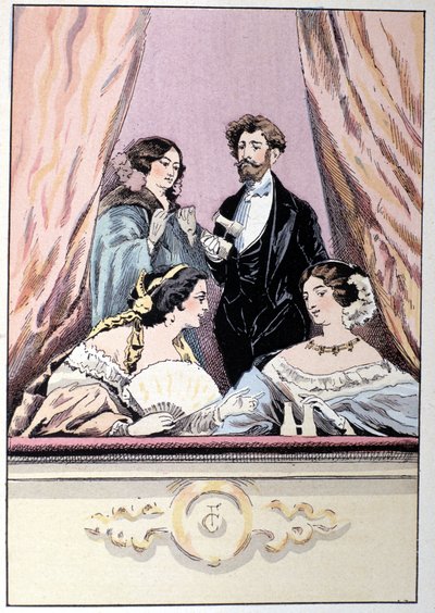 Un palco en el Teatro de los Italianos de Unknown artist