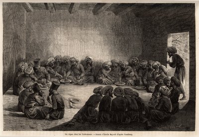 Una comida con los turcomanos de Unknown artist