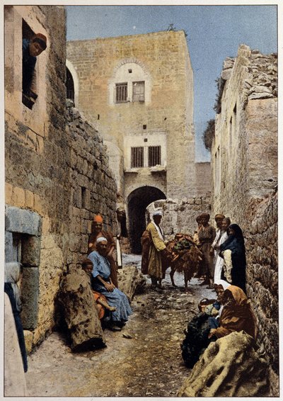 Una calle en Belén, finales del siglo XIX de Unknown artist
