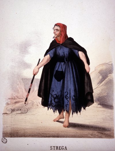 Una bruja de Macbeth. de Unknown artist
