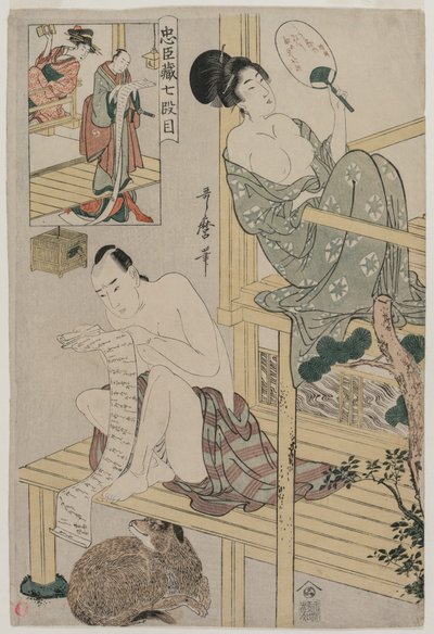 Act VII from the series The Storehouse of Loyal Retainers de Unknown artist