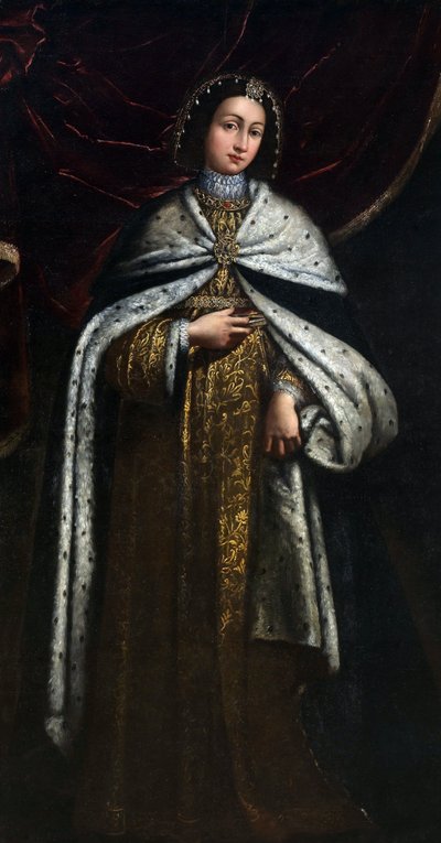 Inés de Faucigny (morte en 1268), esposa de Pedro II, conde de Saboya (Pierre II de Savoie) - Anónimo - siglo XVII - Óleo sobre lienzo de Unknown artist