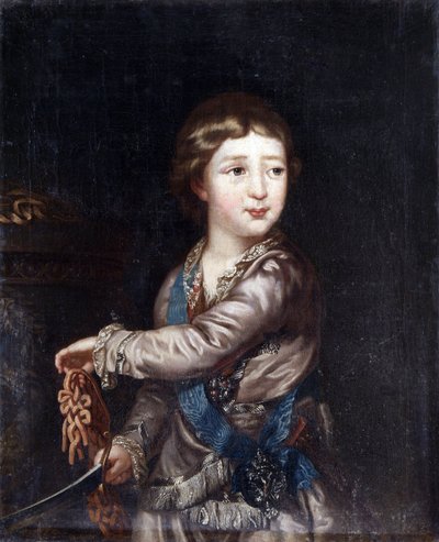 Retrato del Gran Duque Alexander Pavlovich (1777-1825) de niño de Unknown artist