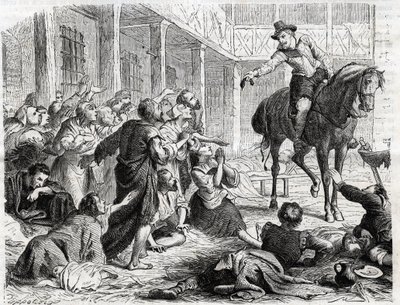 Alfonso (Alfonso Gieronimo) de Ornano (1548-1610) durante la peste de Burdeos en 1604 - grabado de 1860 de Unknown artist