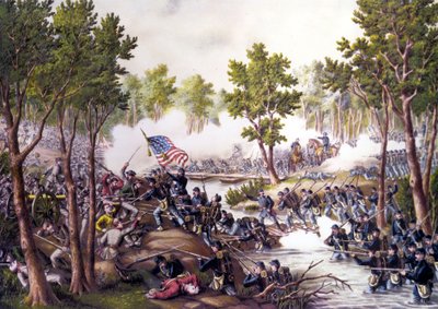 Guerra Civil Americana (1861 - 1865): Batalla de Spotsylvania Courthouse (Virginia) 08-21 de mayo de Unknown artist