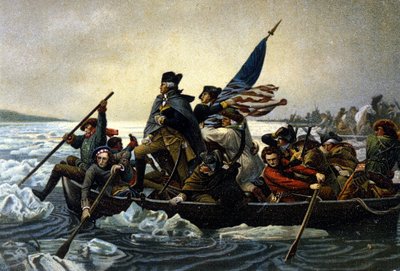 Guerra de Independencia de los Estados Unidos. Washington cruzando el río Delaware. Diciembre de 1776 de Unknown artist