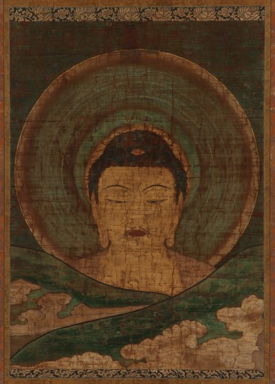 Amitabha elevándose sobre las colinas de Unknown artist