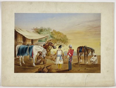 Un comerciante de caballos árabe de Unknown artist
