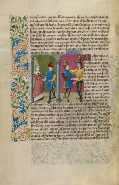 Intercambio de cartas entre Euríalo y Lucrecia de Unknown artist