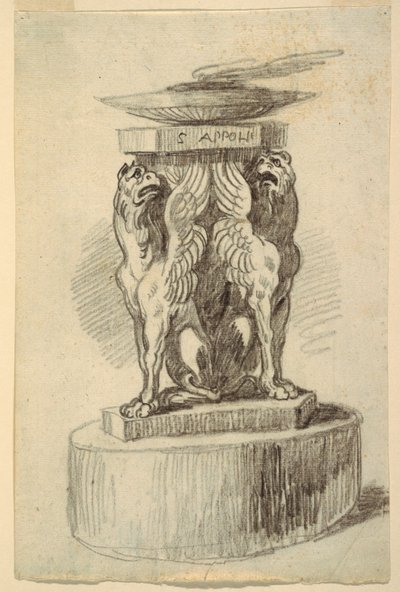 Un altar dedicado a Apolo de Unknown artist