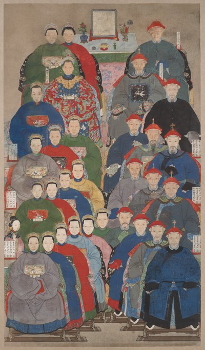 Retrato de grupo de antepasados de Unknown artist