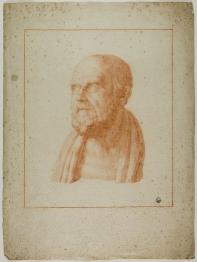 Busto Antiguo de Hombre con Barba de Unknown artist