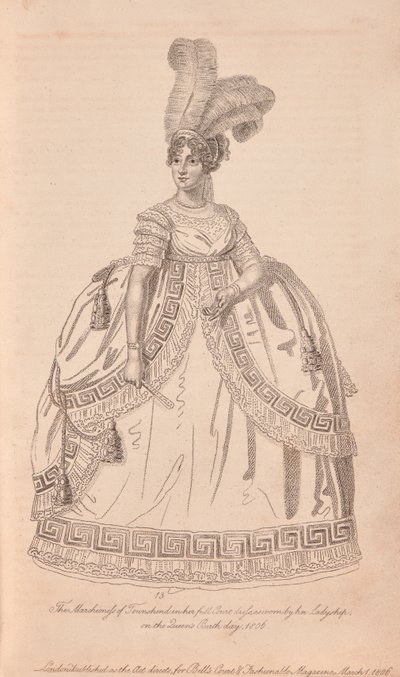 Anne Townshend, marquesa Townshend, vestida de corte de Unknown artist