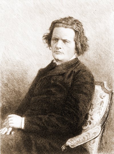 Anton Grigorievich Rubinstein. Pianista y compositor ruso de Unknown artist