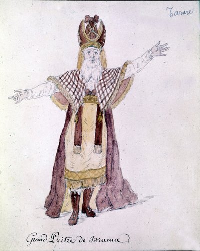 Antonio Salieri (1750-1825), un personaje de la ópera Tarare representada en París en junio de 1787 de Unknown artist