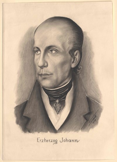 Archiduque de Austria Johann (imprimir) de Unknown artist