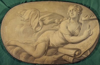 Arquitectura (alegoría, pintura decorativa para el Hôtel La Rivière luego Canillac de Unknown artist