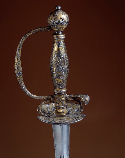 Armadura y platería: Guardia de oro y plata del siglo XVIII. París, Artes Decorativas de Unknown artist