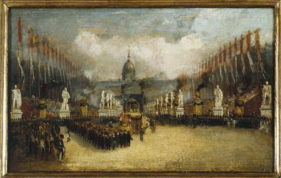 Llegada de las cenizas de Napoleón a la explanada de los Inválidos, 15 de diciembre de Unknown artist