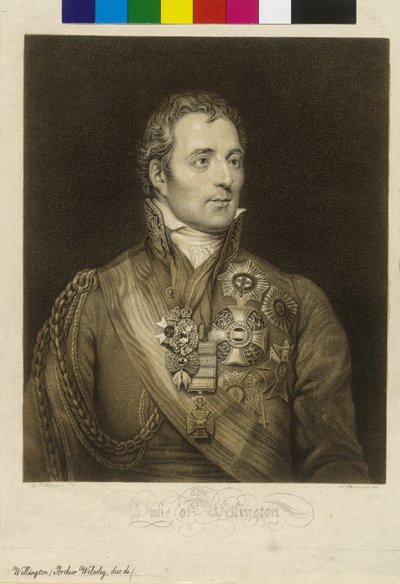 Arthur Wellesley Duque de Wellington (imprimir) de Unknown artist
