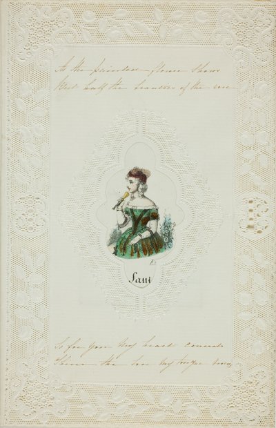 Como muestra la flor pintada (san valentín) de Unknown artist