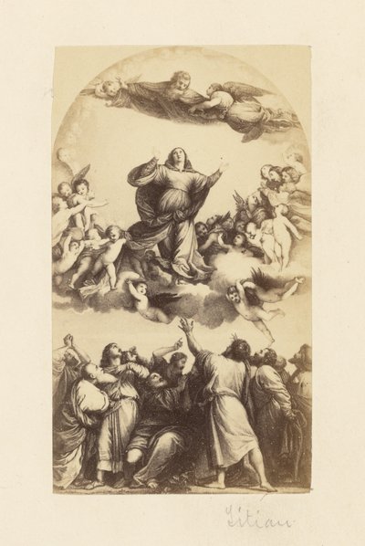 ["Asunción de la Virgen" de Tiziano] de Unknown artist