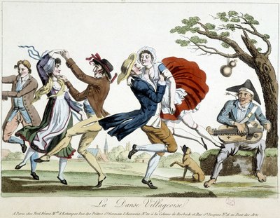 Baile: danza del pueblo - n.d., finales del siglo XVIII, Carnavalet de Unknown artist