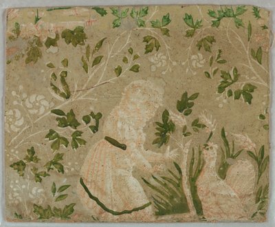 Fragmento de caja de sombreros de Unknown artist