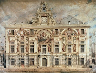 Banco de San Giorgio en Génova, Italia de Unknown artist