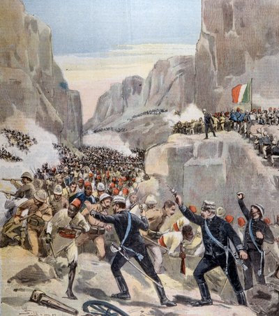 Batalla de Abba Karima (Adoua, Etiopía) entre Etiopía e Italia de Unknown artist