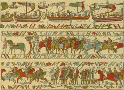 Tapiz de Bayeux. Ataque normando de Unknown artist