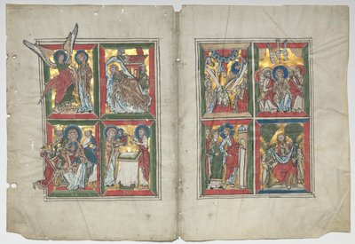 Bifolio con escenas de la vida de Cristo de Unknown artist