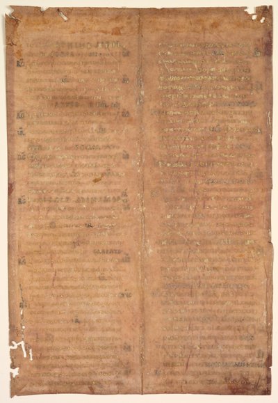Bifolio extraído de un gradual carolingio (verso) de Unknown artist