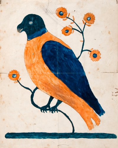 Pájaro en ramita de Unknown artist