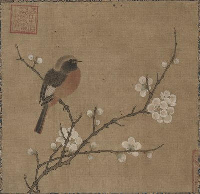 Bird on a Flowering Branch de Unknown artist