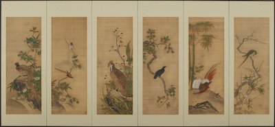 Aves y flores de Unknown artist