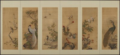 Pájaros y flores de Unknown artist