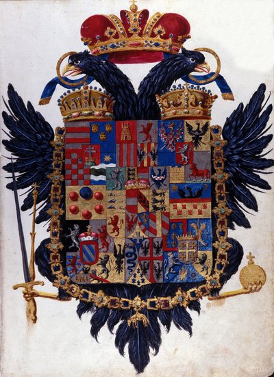 Blasón del Imperio Austrohúngaro (Austria-Hungría). Siglo XIX. de Unknown artist