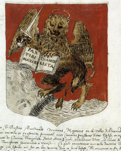 Blasón de la “República de Venecia”. siglo XIX. de Unknown artist