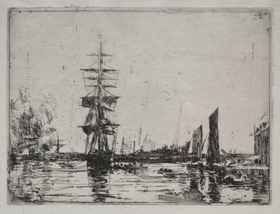 Boats at Anchor de Unknown artist