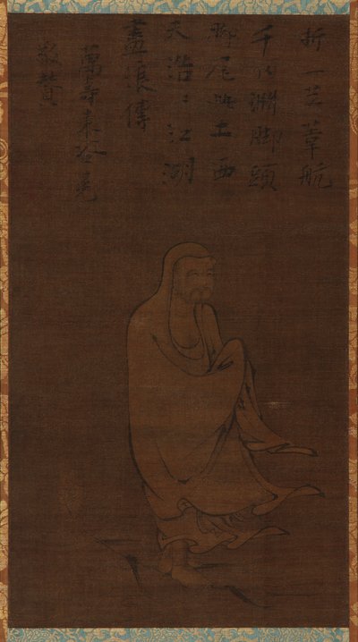 Bodhidharma Cruzando el Yangzi en una Caña de Unknown artist