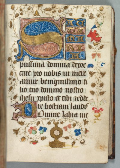 Libro de Horas (Uso de Metz): Fol. 27r, Iniciales Decoradas de Unknown artist
