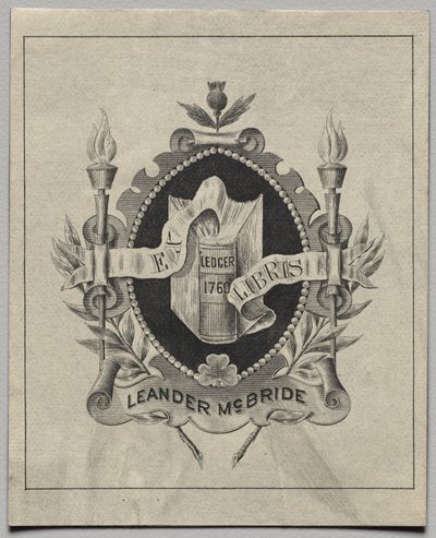 Exlibris: Leander McBride de Unknown artist