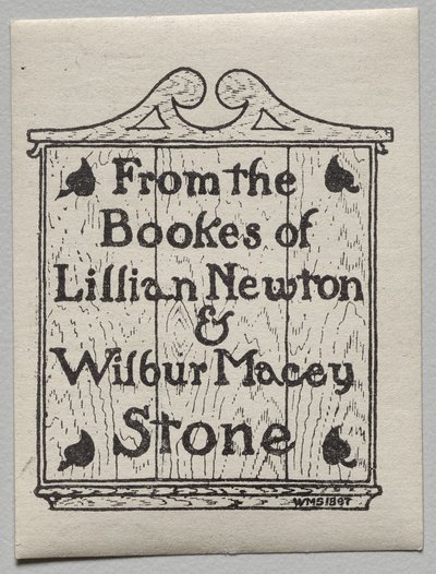 Exlibris: Lillian Newton y Wilbur Macey Stone de Unknown artist