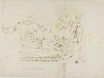 Bradamante Hechiza y Encadena a Atlanta cerca de la Fortaleza de Unknown artist