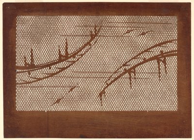 Puentes y murciélagos en celosía de Unknown artist