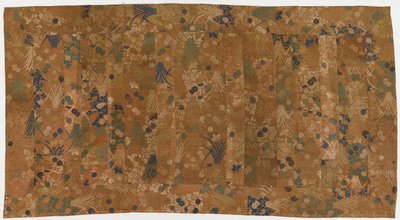 Manto de monje budista, remodelado de un kimono Noh karaori de Unknown artist